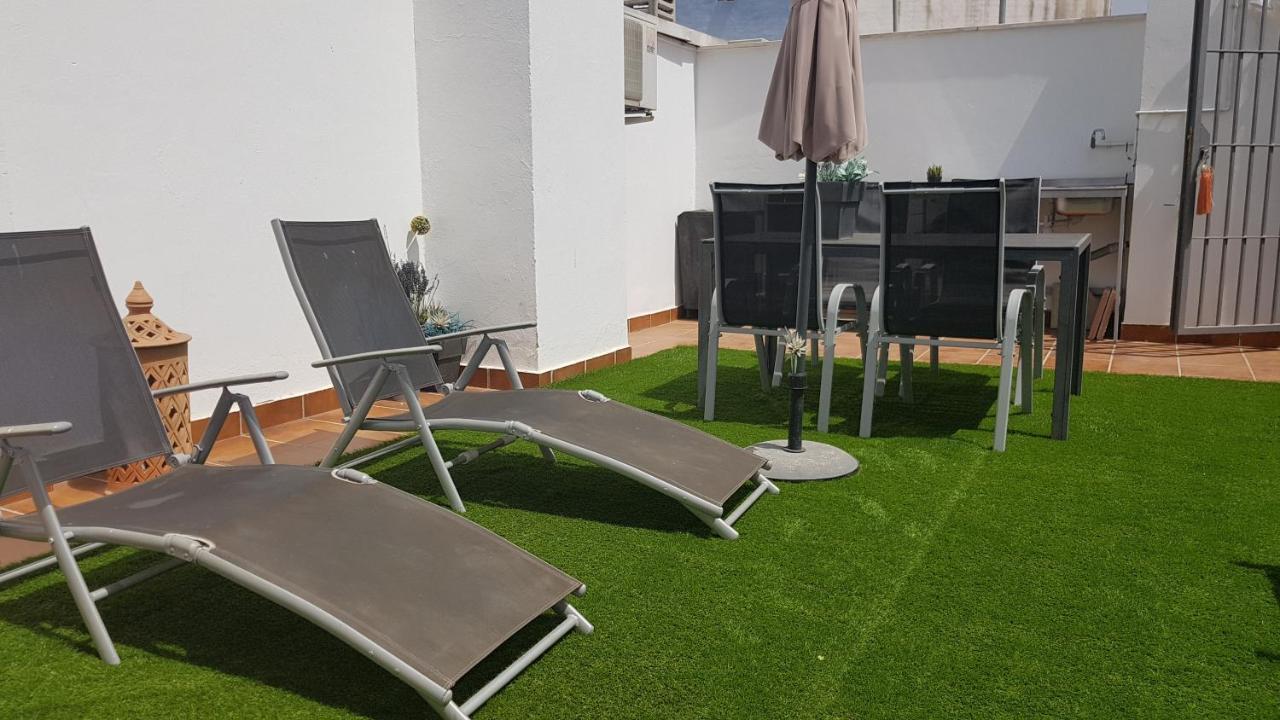 Malaga Centro Terraza Apartment Bagian luar foto