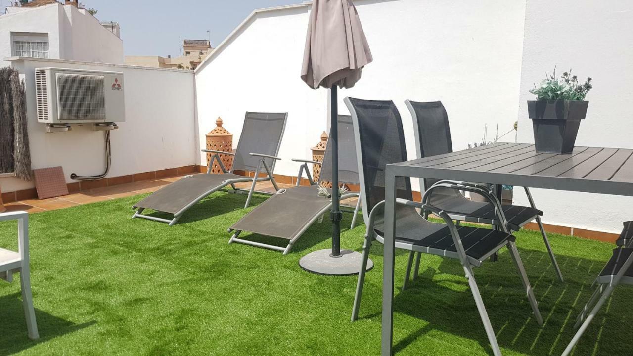 Malaga Centro Terraza Apartment Bagian luar foto